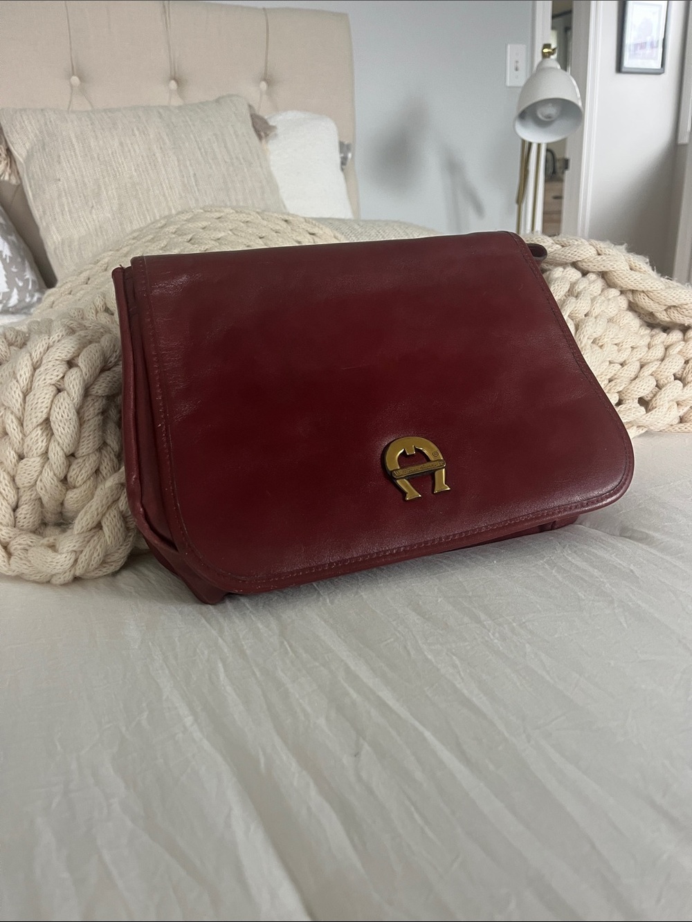 Vintage Etienne Aigner leather handbag